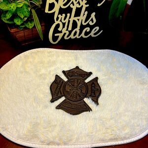 Vintage - Fireman cast iron Maltese Cross